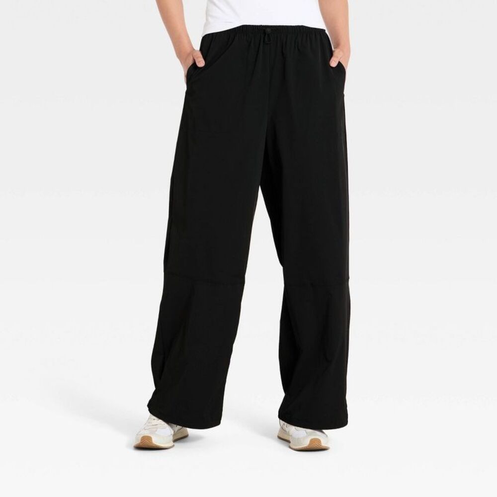 Women's High-Rise Woven Adjustable Dance Pants - All In Motion Black S